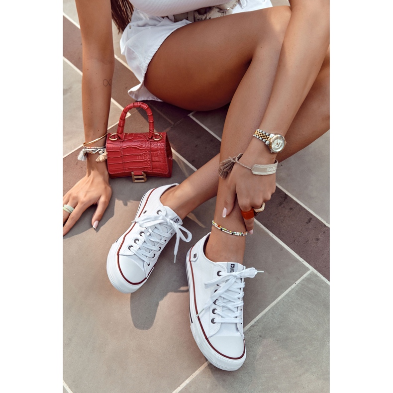 Dam Sneakers Big Star Rubber Toe Vit DD274336 1