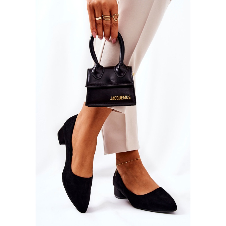 SEA Klassiska dampumps mocka svart Rheya 1