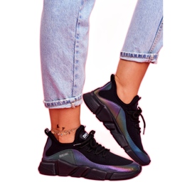 Kvinnors sportskor Big Star Black FF274A053 svart mångfärgad 3