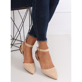 Ballerinor med spänne beige CL73P Beige 1