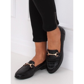 Svart Kvinnors svarta loafers T356P Svart 1