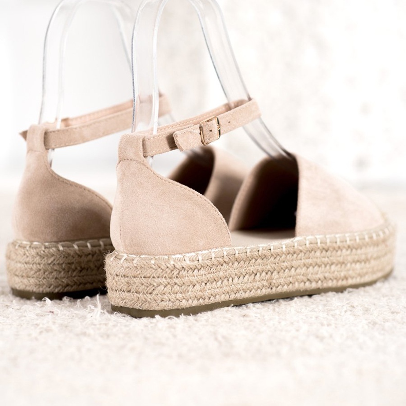 Seastar Beige Espadrilles på plattformen 2