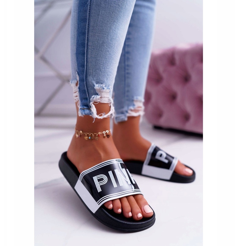 Vrita svarta tofflor för kvinnor 1