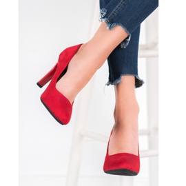 J. Star Eleganta pumpar röd 1