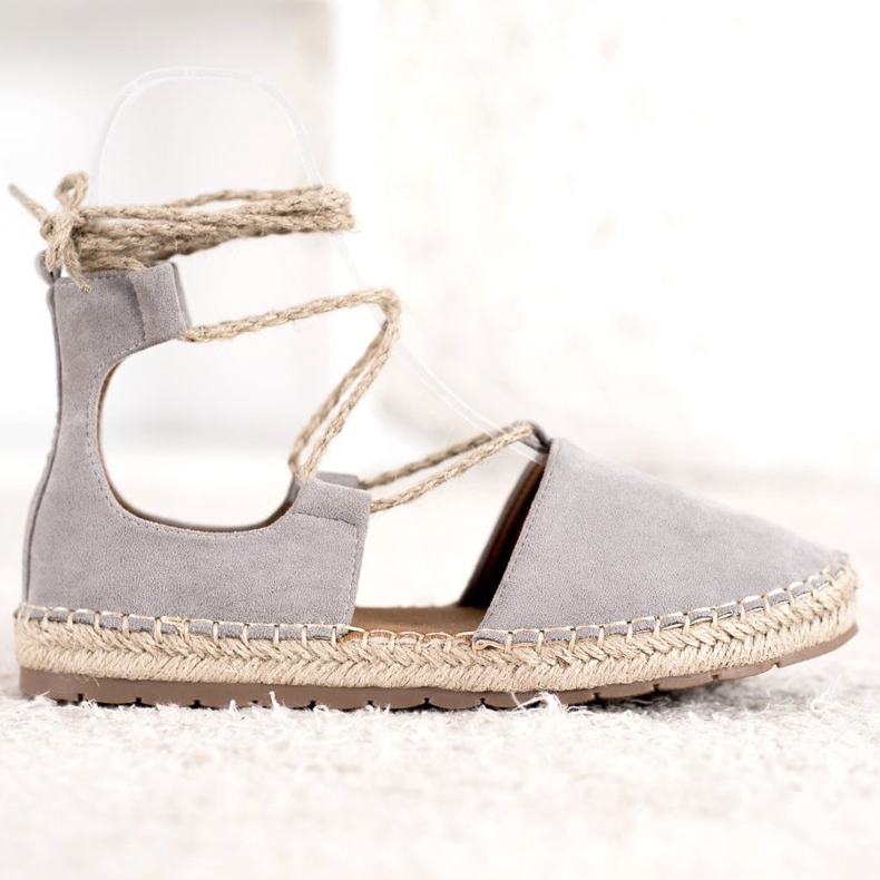 Seastar Mocka Espadrilles med bindning grå 2