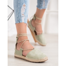 Seastar Mocka Espadrilles med bindning grön 1