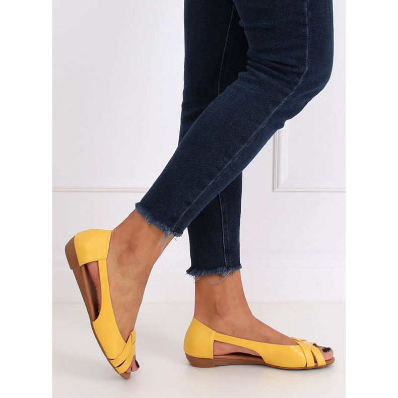 Ballerinas cut honey CC221P Yellow gul 2