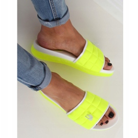 Neon damtofflor G-338 Grön mångfärgad 2