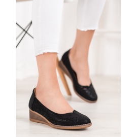 Pumpar på VINCEZA -kilen svart 2