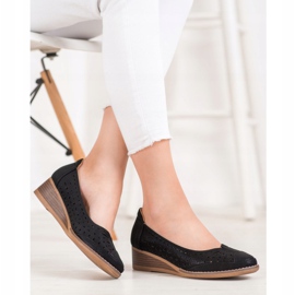 Pumpar på VINCEZA -kilen svart 1