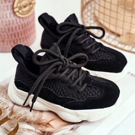 Apawwa Svarta Volema snörningssportskor för barn 2