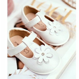 Apawwa Barnens ballerinor med kardborreblomma Silver Antrela grå 2