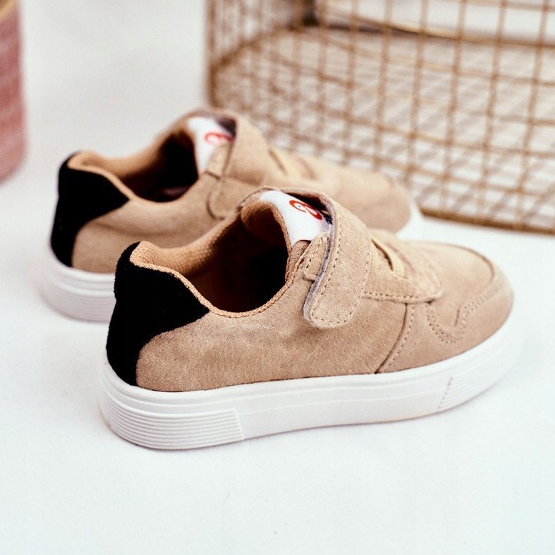 Apawwa Sportbarnskor med kardborreband Beige Albatros 1