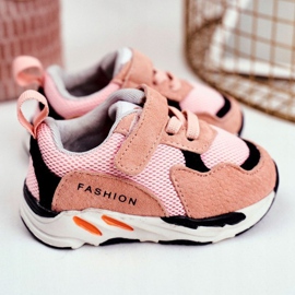 Apawwa Sportbarnskor med kardborrerosa Yetto 1