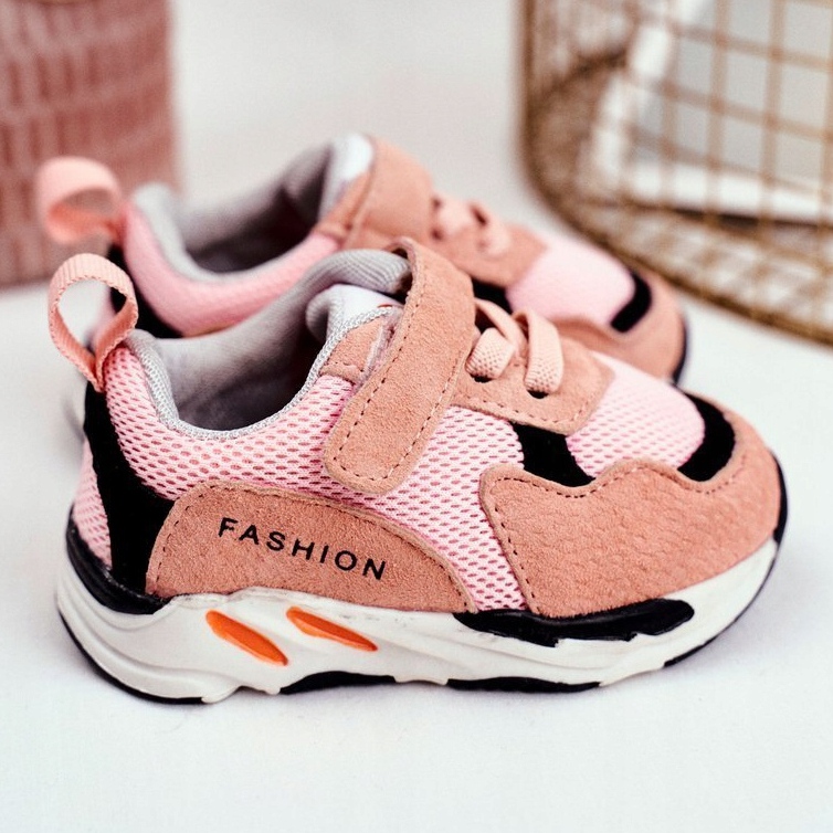 Apawwa Sportbarnskor med kardborrerosa Yetto 1