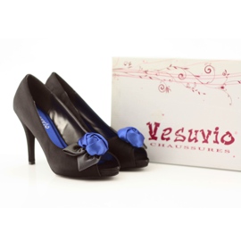 Dam McArthur 11bk svarta pumps blå 5