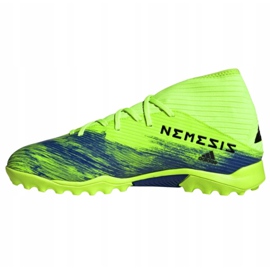 Adidas Nemeziz 19.3 Tf M FV3994 fotbollsskor mångfärgad grön 1