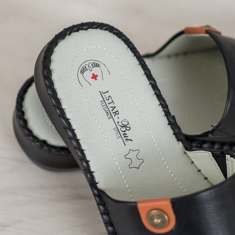 J. Star Casual Eco Leather Tofflor svart 1