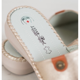 J. Star Casual Eco Leather Tofflor gyllene 1