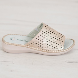 J. Star Lätta bekväma tofflor gyllene 2