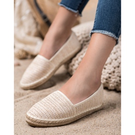 SHELOVET Flätad Beige Espadrilles 2