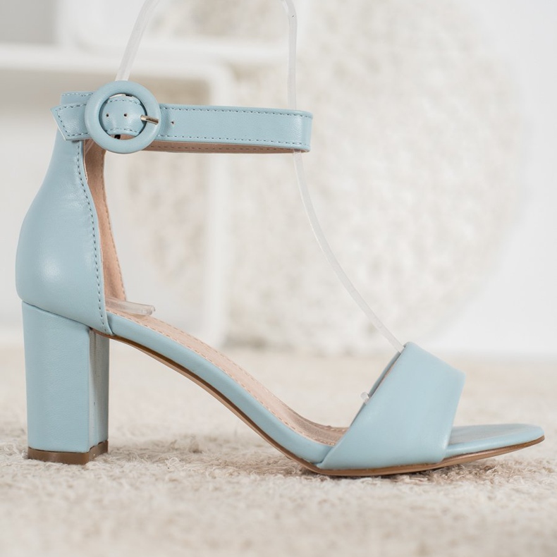 Evento Klassiska högklackade sandaler blå 2