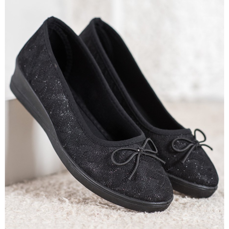 Evento Vinceza glitter pumps svart 1