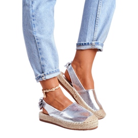 FRJ Silver Contour Espadrilles för kvinnor grå 1