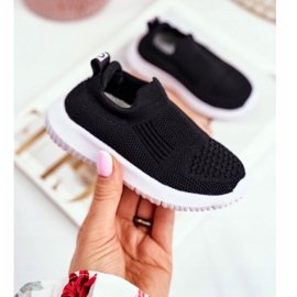 Apawwa Sport Barnskor Slip-On Black Eltros svart 1