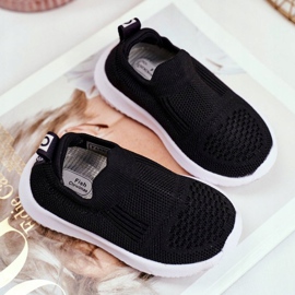 Apawwa Sport Barnskor Slip-On Black Eltros svart 2