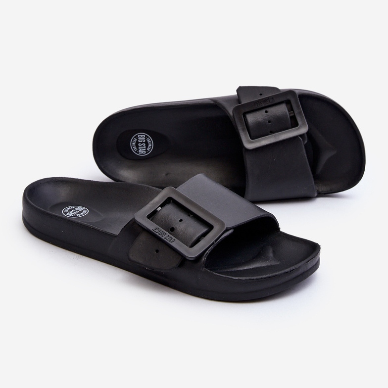 Dam Tofflor Big Star med spänne Svart FF274A389 2