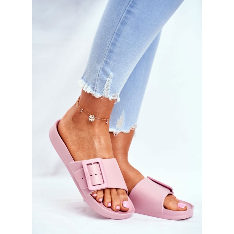 Dam Tofflor Big Star med spänne Rosa FF274A387 1