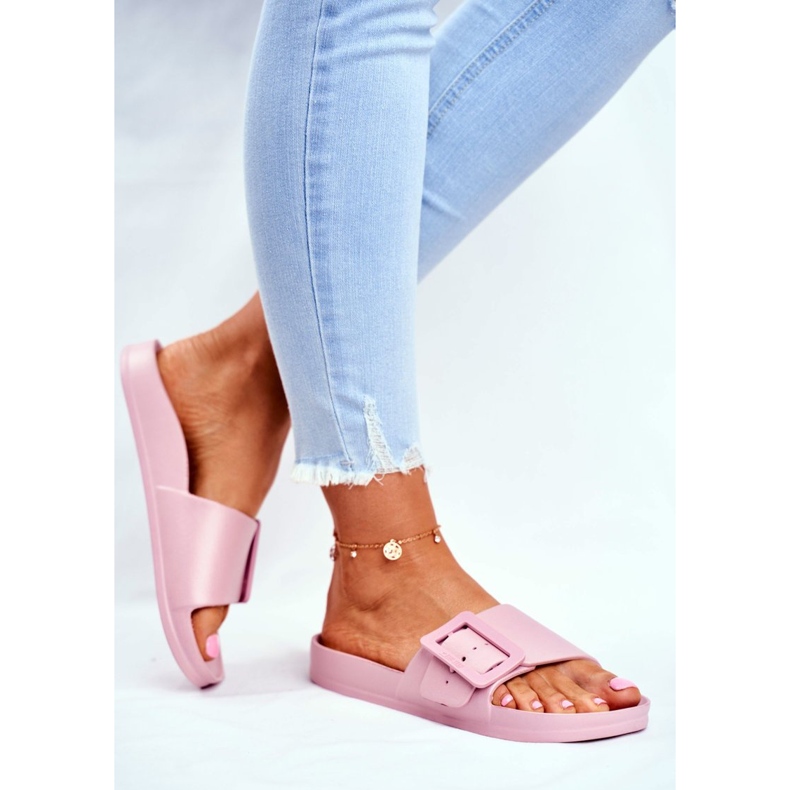 Dam Tofflor Big Star med spänne Rosa FF274A387 2