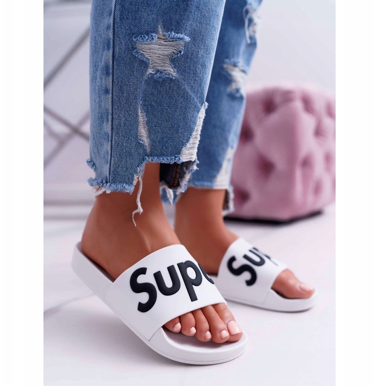 PS1 Kvinnors vita tofflor Super Losaria 1