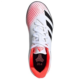 Adidas Predator 20.4 FxG Jr EG0933 fotbollsskor mångfärgad vit 1