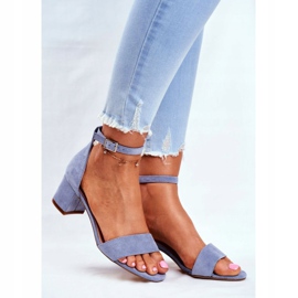 Sandaler för kvinnor Eco-Mocka Sergio Leone Blue SK839 blå 1