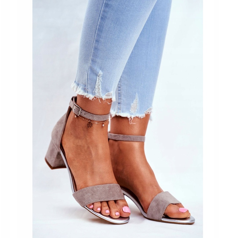 Sandaler för kvinnor Eco-Mocka Sergio Leone Grå SK839 1