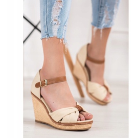 SHELOVET Sandaler med hög klack brun 1