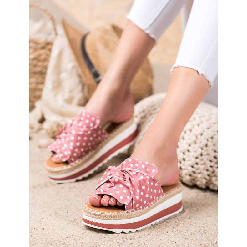 SHELOVET Tofflor På En Hög Plattform rosa 2