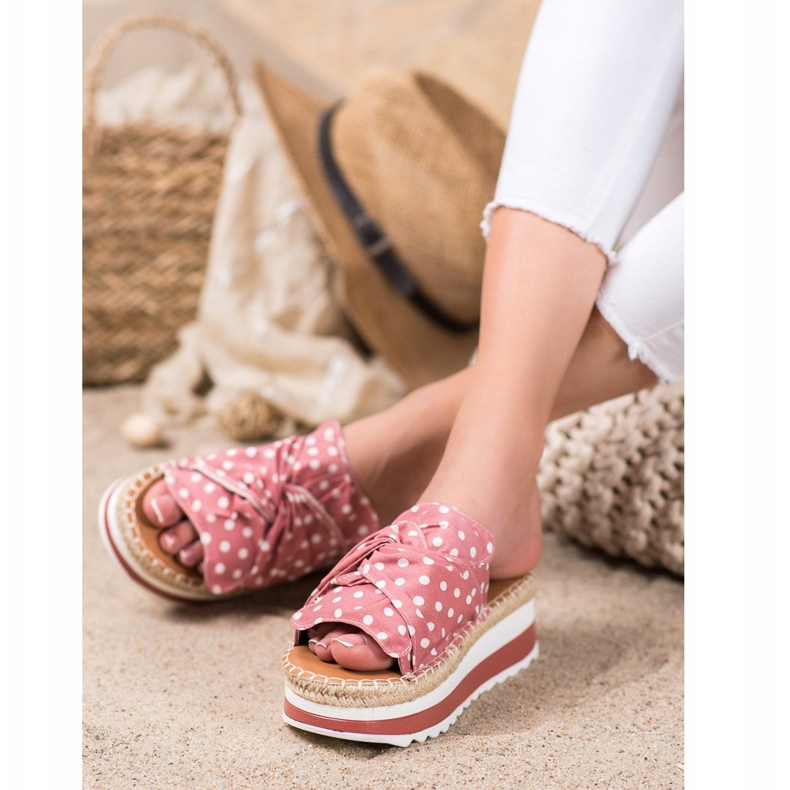 SHELOVET Tofflor På En Hög Plattform rosa 1