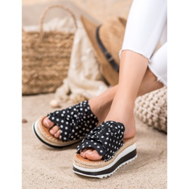 SHELOVET Tofflor På En Hög Plattform svart 2