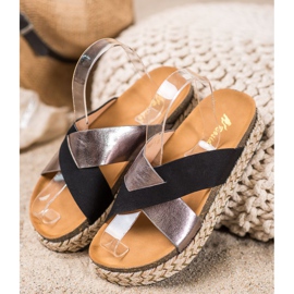 SHELOVET Tofflor På Plattformen svart grå 1