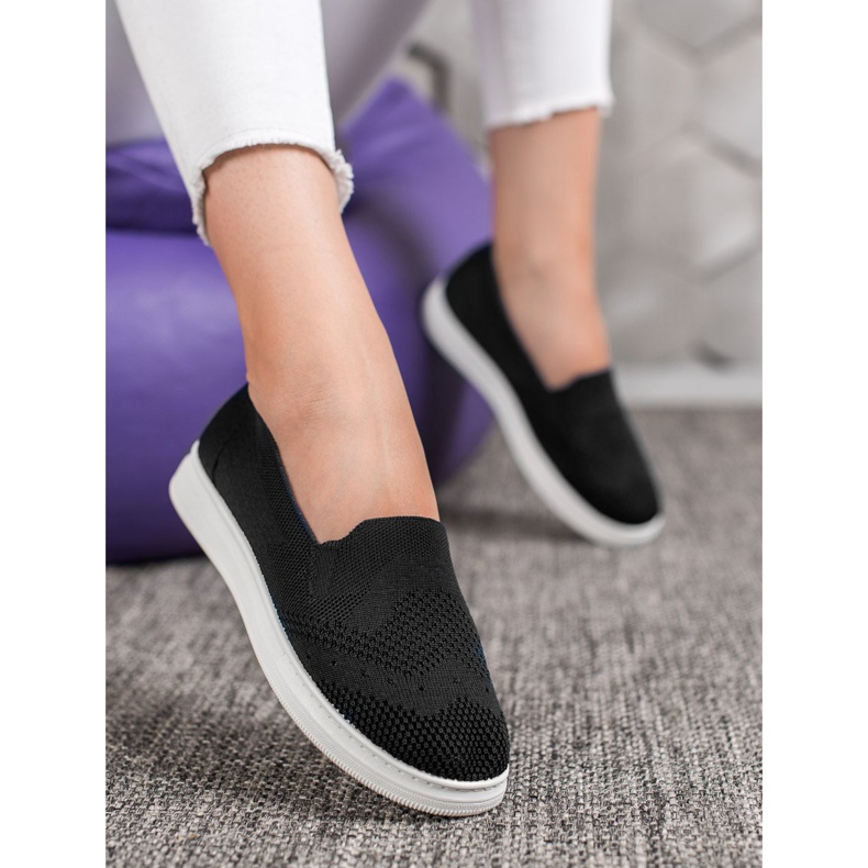 Via Giulia  Slipons på plattformen svart 1