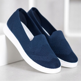 Via Giulia  Slipons på plattformen blå 2