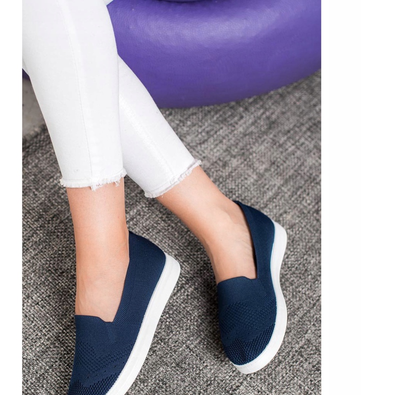 Via Giulia  Slipons på plattformen blå 1