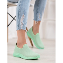 Super Mode Slip-on sportskor grön 1