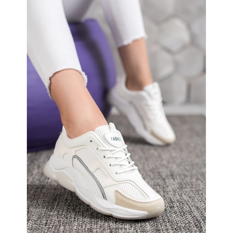 Via Giulia  Sneakers Med Glitter Mode vit 1