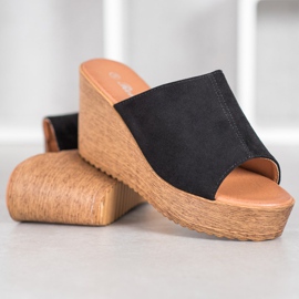 Renda Sandaler med hög klack svart 1