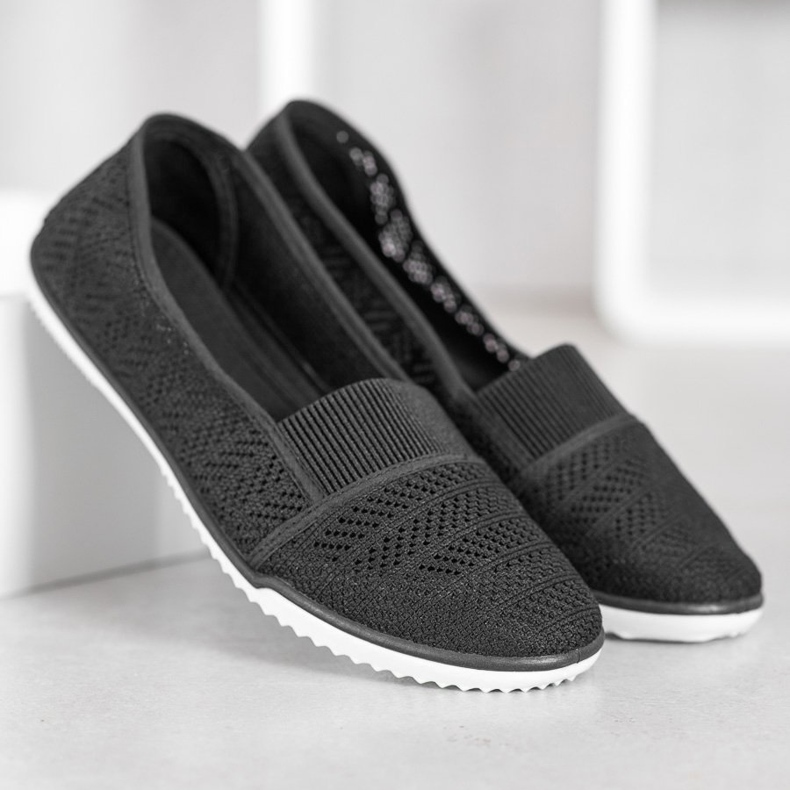 Bona Slip-on Openwork-skor svart 1