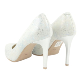 Espinto Pumpar skimrande C-456/96 vita mångfärgad 4